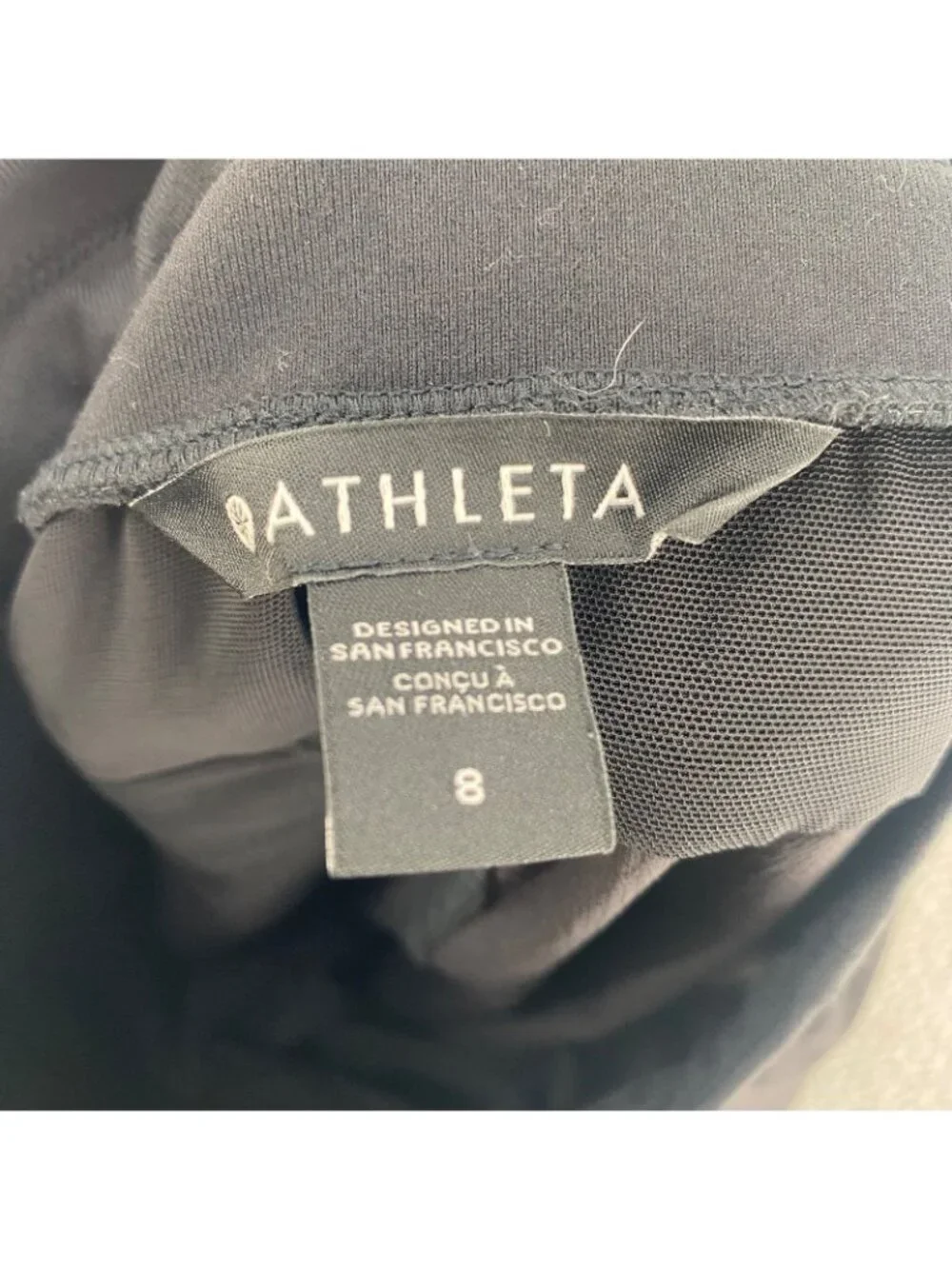 Athleta Pants Womens 8 Black Joggers Cropped Capri Drawstring Stretch Pockets